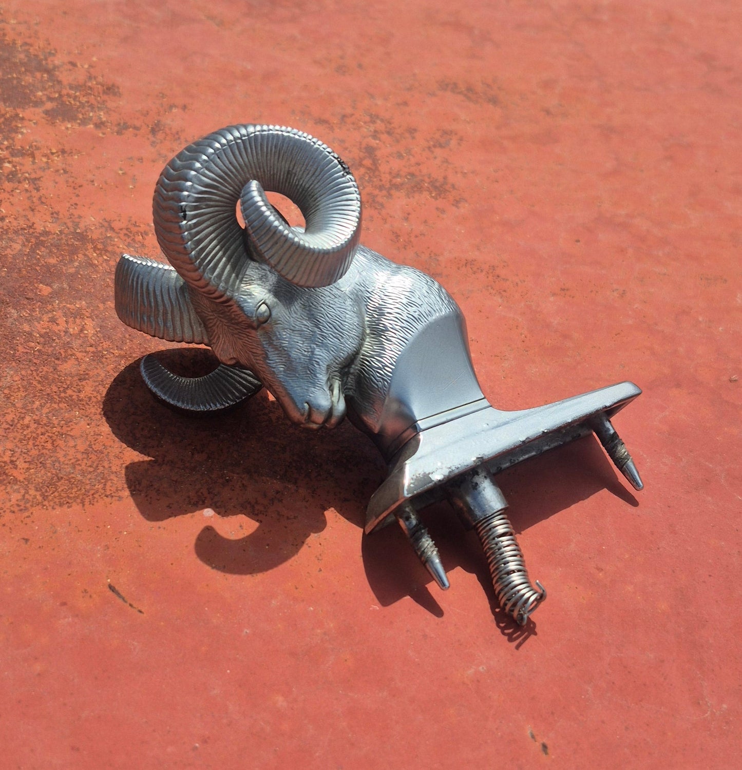 Rams Head Hood Ornament OEM (C) Used