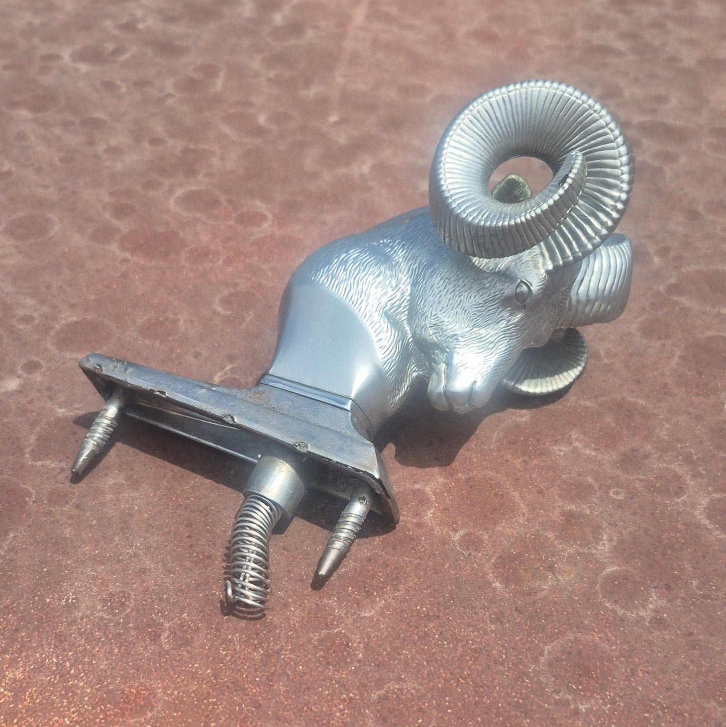 Rams Head Hood Ornament OEM (D) Used