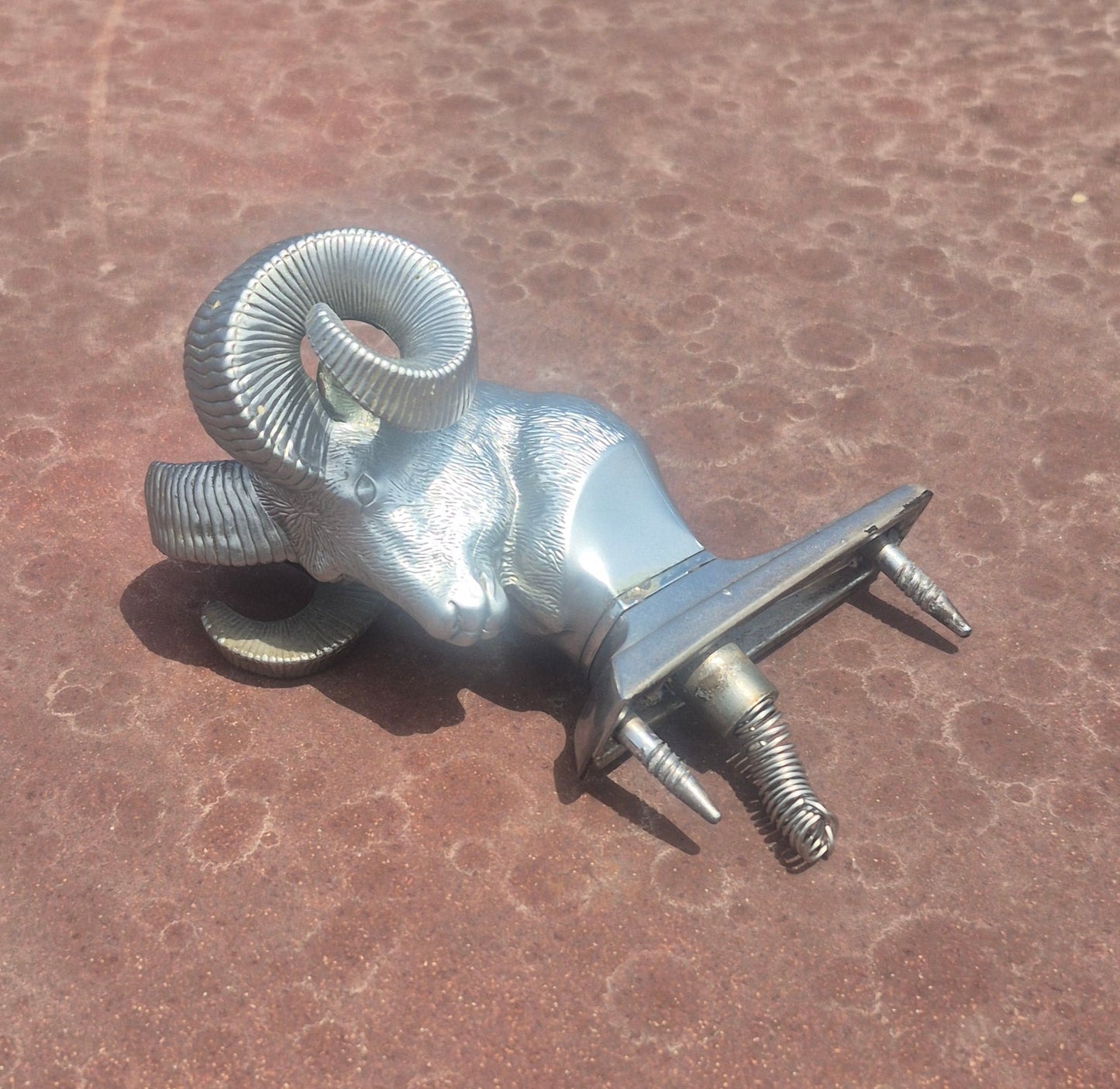 Rams Head Hood Ornament OEM (D) Used