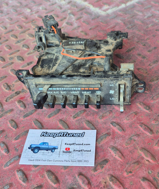 Climate Heat Ac Control 1981-1993 First Gen Cummins - Chrome Handle