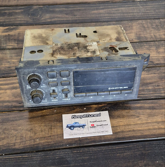 Stock Radio without Tape Player *Tested Working* 89-93 Dodge Ram D/W 250 350