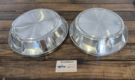 Dog Dish Hub caps 89-90 Dodge Ram 1st Gen Cummins (Set of 2)