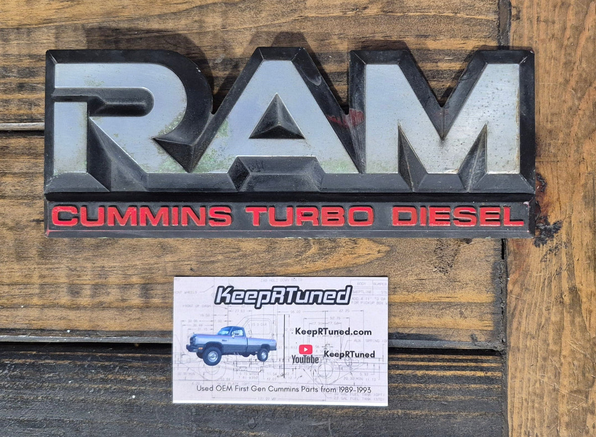 Emblem 1989-1990 2wd Dodge Ram D250 D350 Cummins