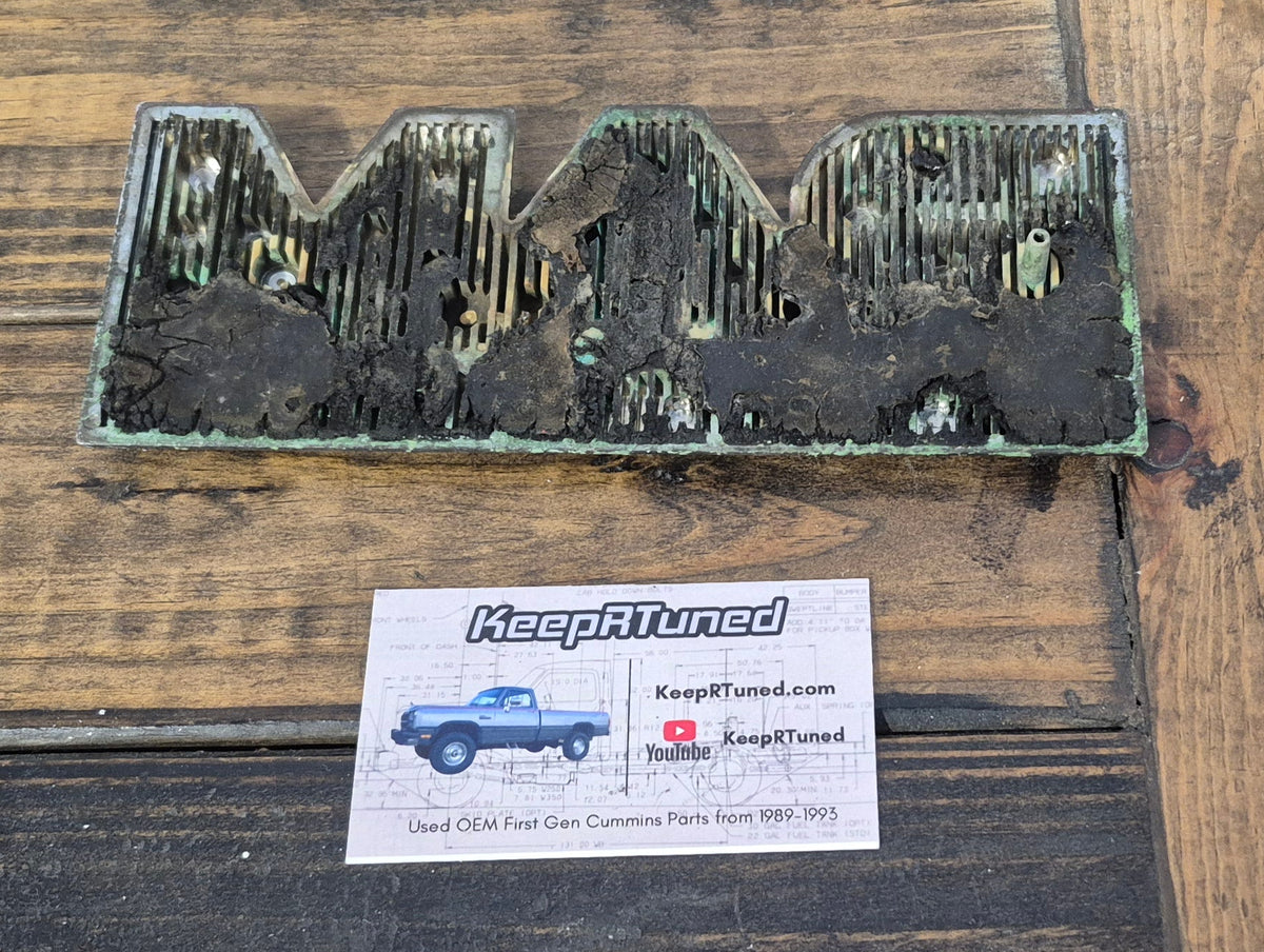Emblem 1989-1990 2wd Dodge Ram D250 D350 Cummins