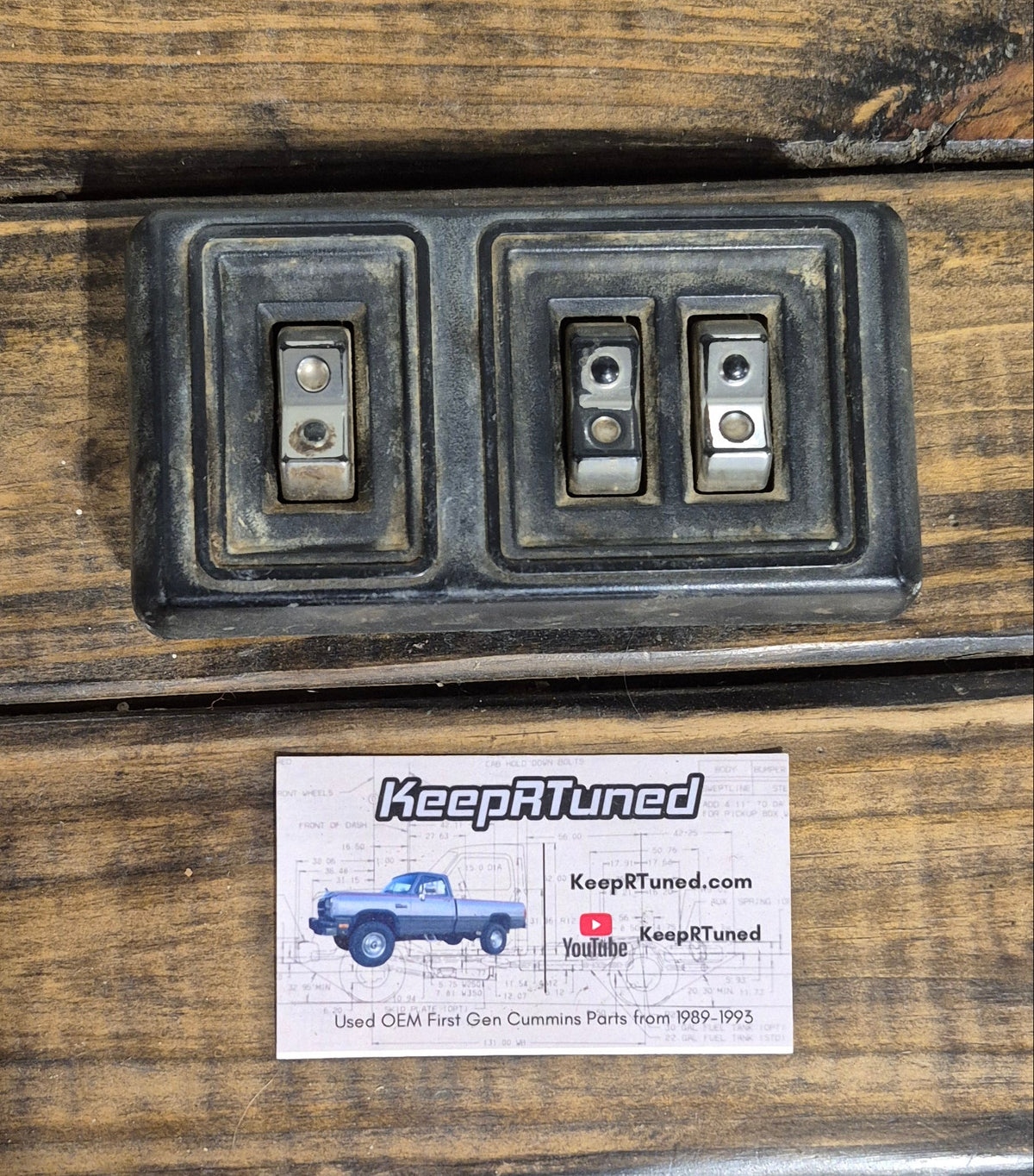 Door Lock Switch / Window Button Bezel + Buttons (Black - Drivers Side)