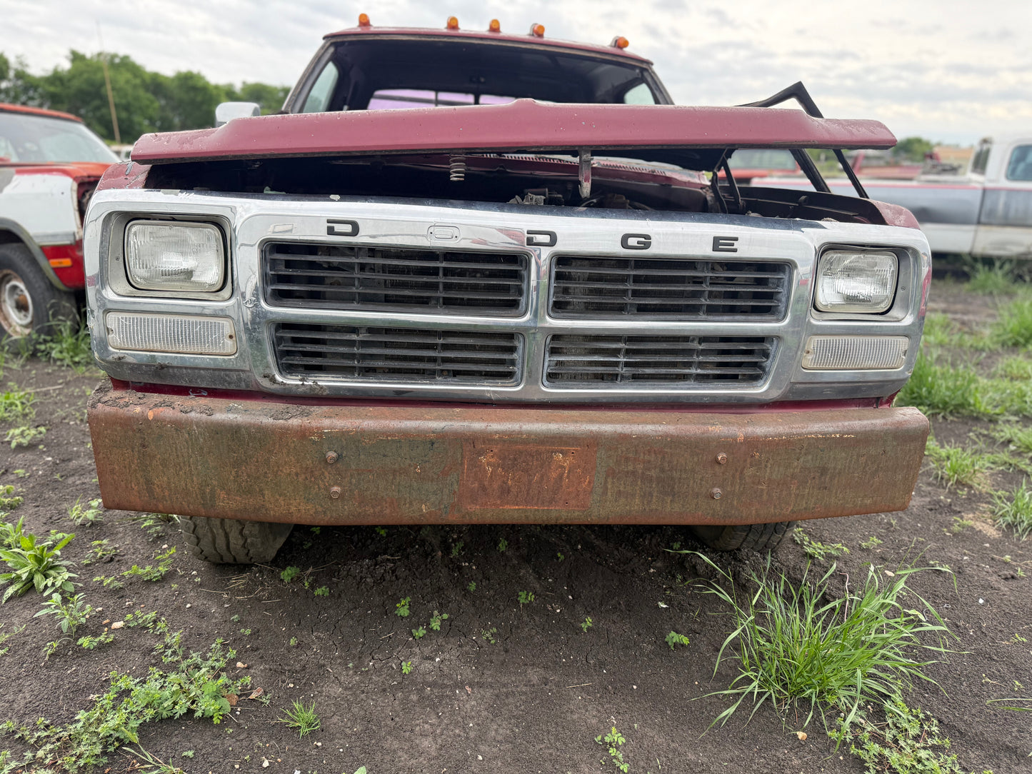 Front Bumper Metal 91-93 Dodge Ram 1st Gen Cummins (Local pickup or extra for freight)
