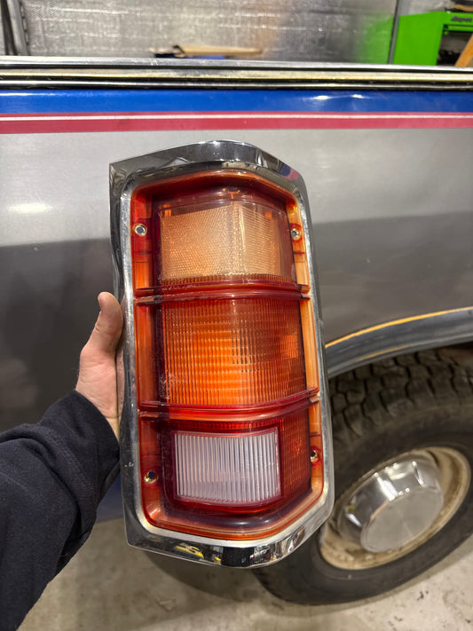 Tail Light Chrome Passenger Side OEM 89-93 Dodge Ram 1st Gen