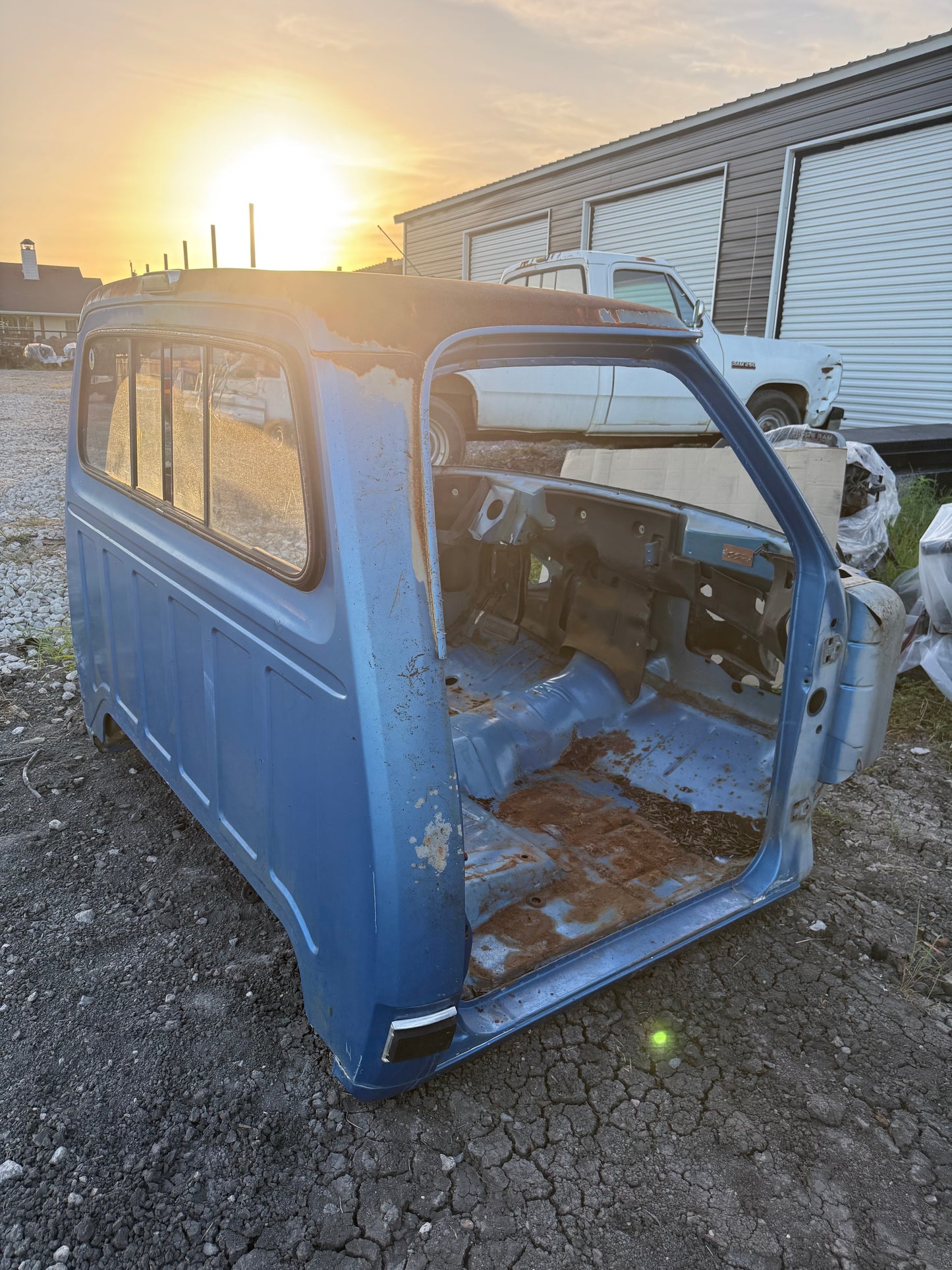 Single Cab Blue Truck Cab 1990 First Gen Cummins Dodge Ram Local Pickup