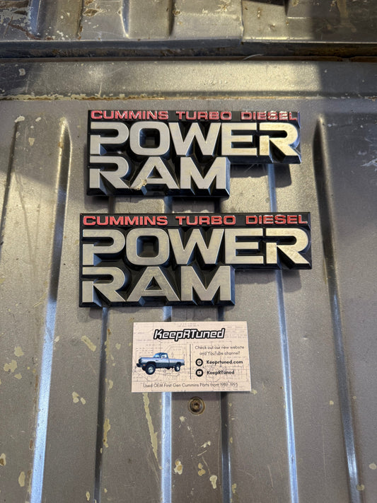 Power Ram 350 Emblem Set 89-90