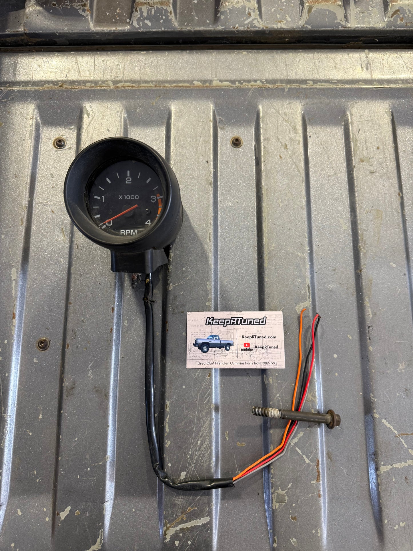 Factory Tachometer 89-93 Dodge Ram 1st Gen Cummins (for parts)