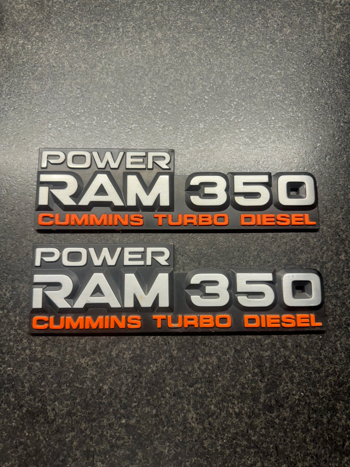 Emblems Power Ram 350 W350 Emblem Pair