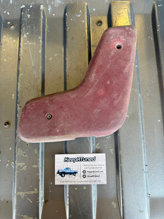 Single Cab Bench Seat Hinge Cover (drivers side) Red 89-93 Dodge Ram 1st Gen