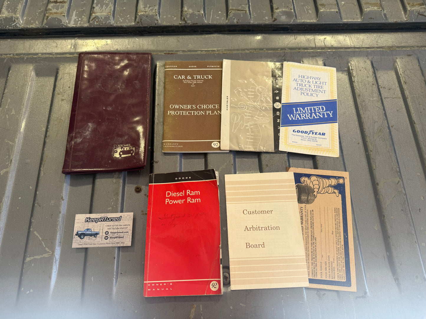 Owners Manual And Owner Packet 1992 Dodge Ram Cummins