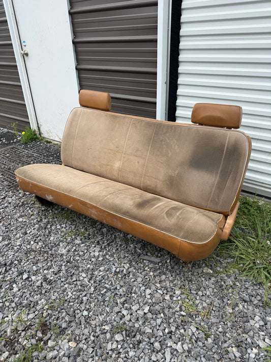 Spice Tan Bench Seat 89-90 (Local pickup or extra for shipping)
