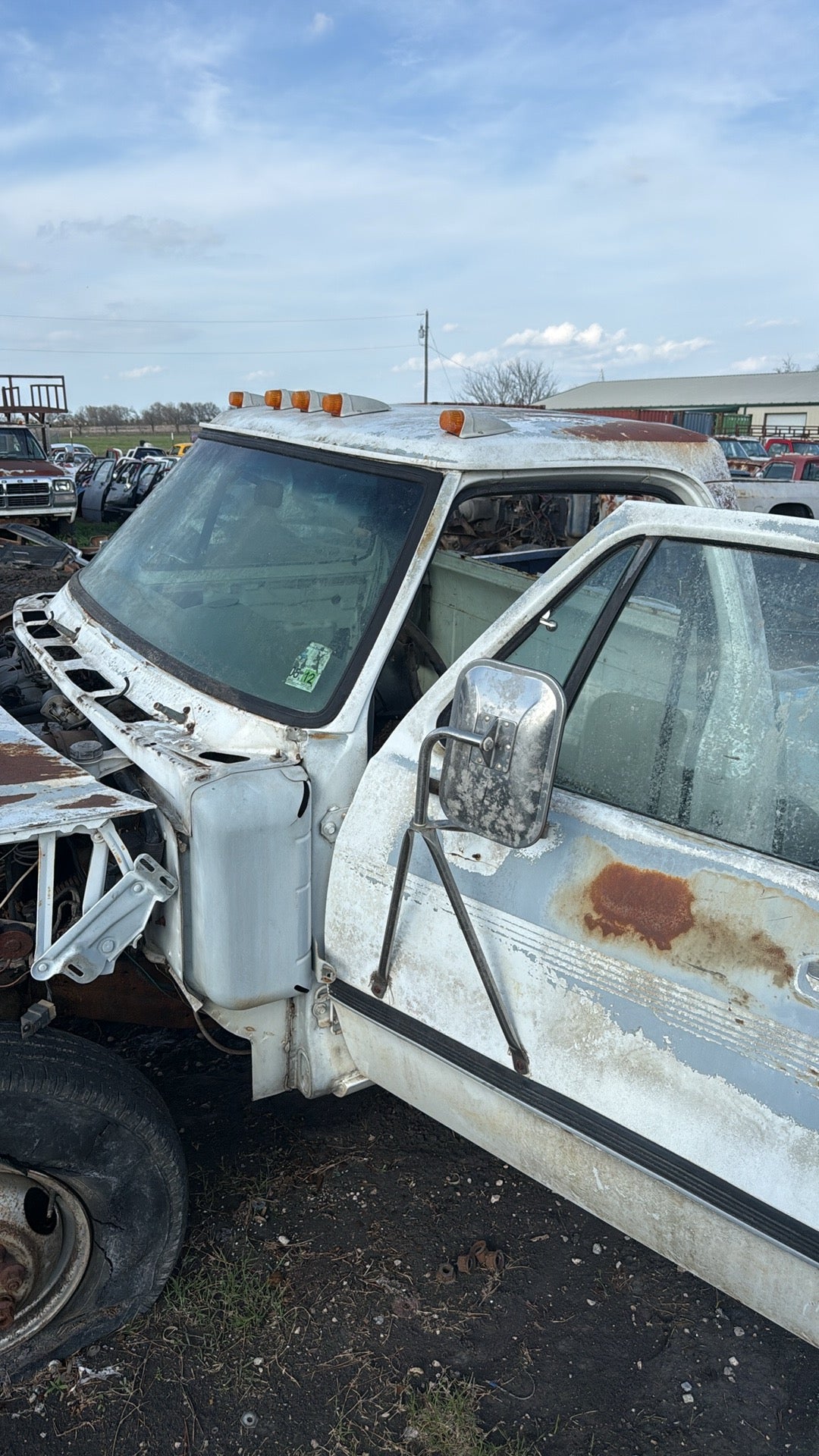 Single Cab White Dually Truck Cab 1992 First Gen Cummins Dodge Ram Local Pickup