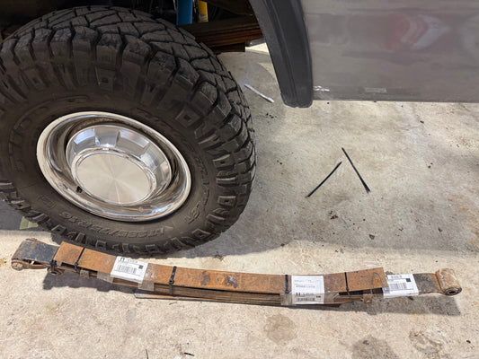 Rear leaf spring plus 1 leaf shipped