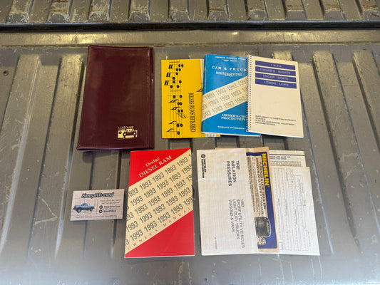 Owners Manual And Owners Packet 1993 1st Gen Cummins