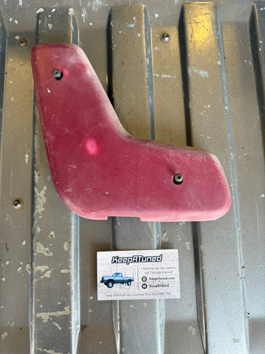 Single Cab Bench Seat Hinge Cover (passenger side) Red 89-93 Dodge Ram 1st Gen