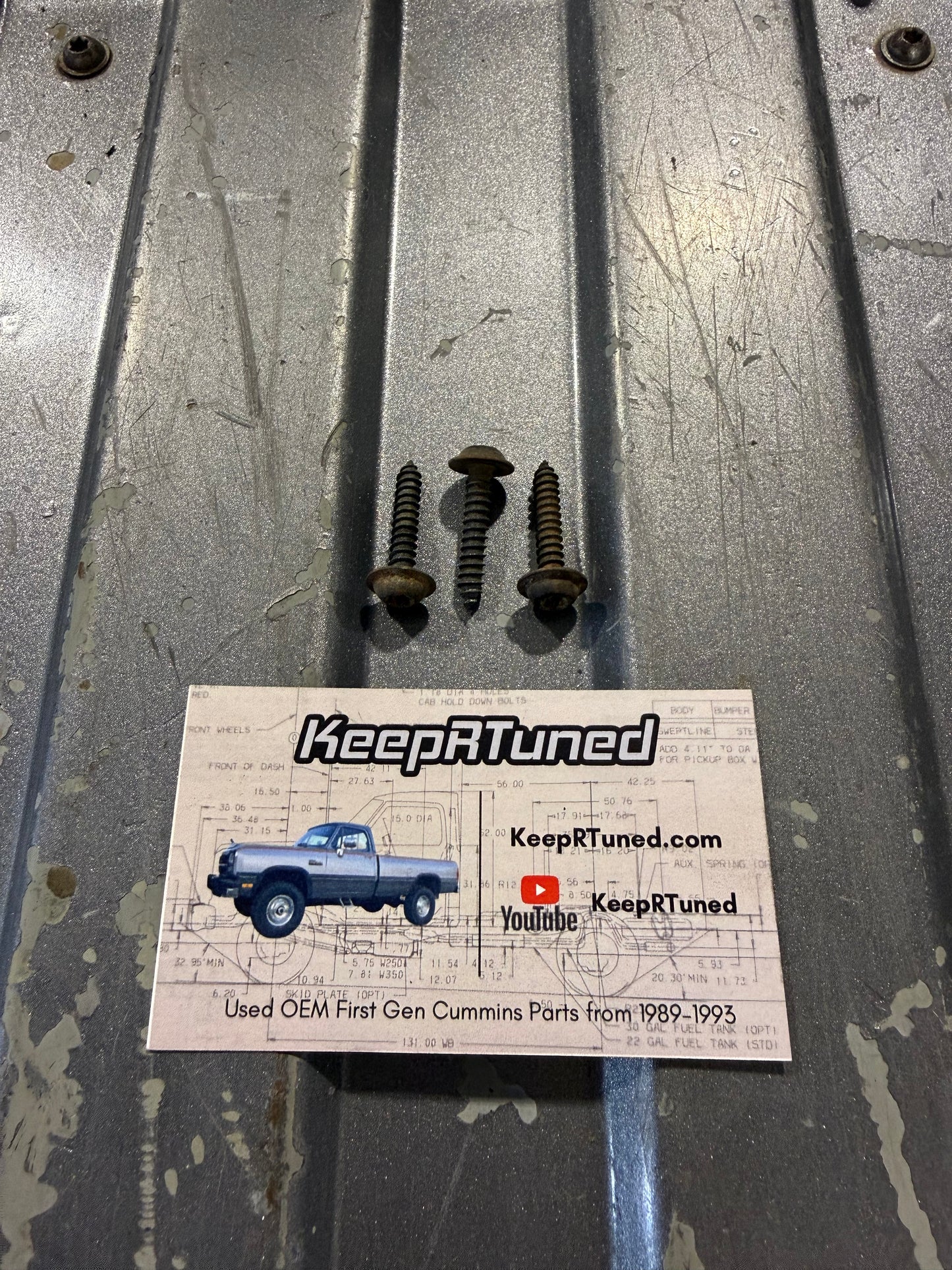 LE Fender Flair Trim Screws (set of 3 for one fender flair) 91-93 First Gen Cummins