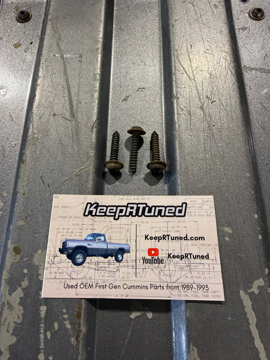 LE Fender Flair Trim Screws (set of 3 for one fender flair) 91-93 First Gen Cummins