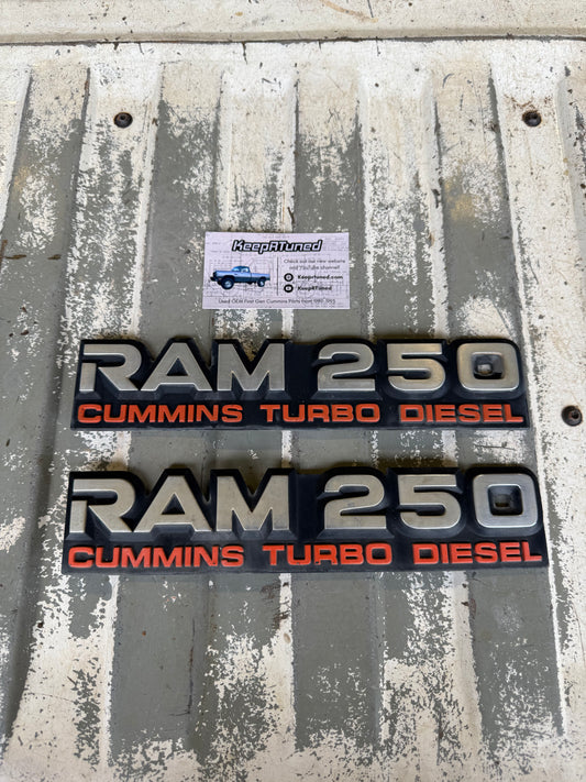 D250 Ram 250 Cummins Emblems Set Great Shape