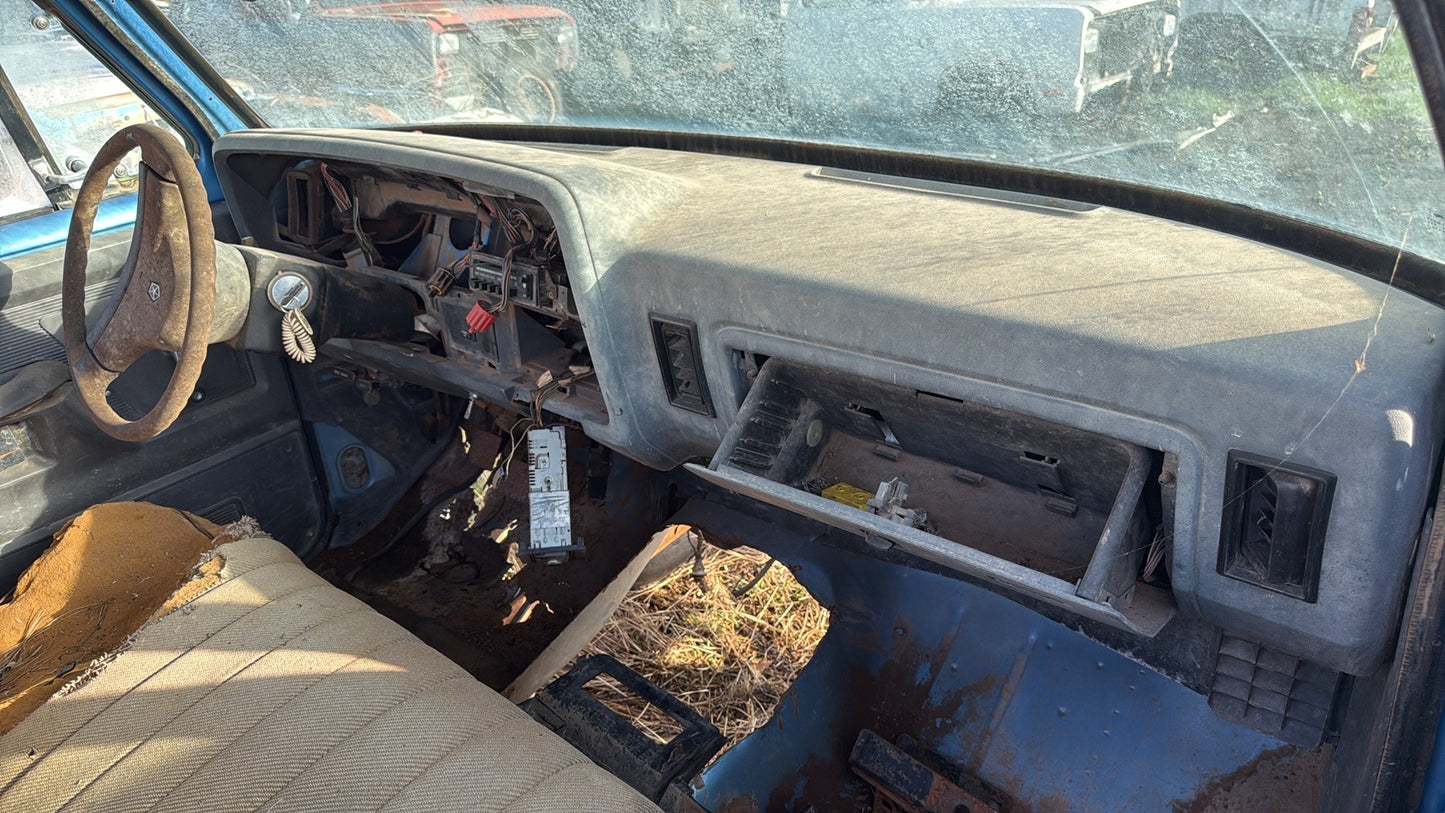 Single Cab Blue Truck Cab 1991 First Gen Cummins Dodge Ram Local Pickup