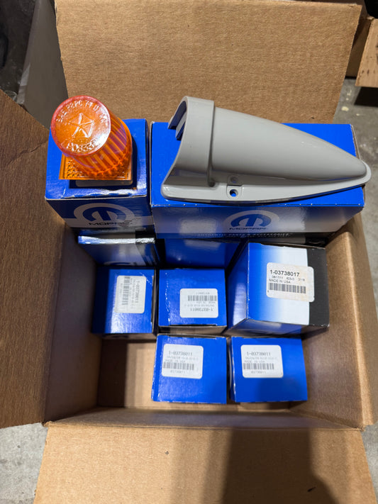 NOS Cab Light Housings (5) and Lenses Set of 5