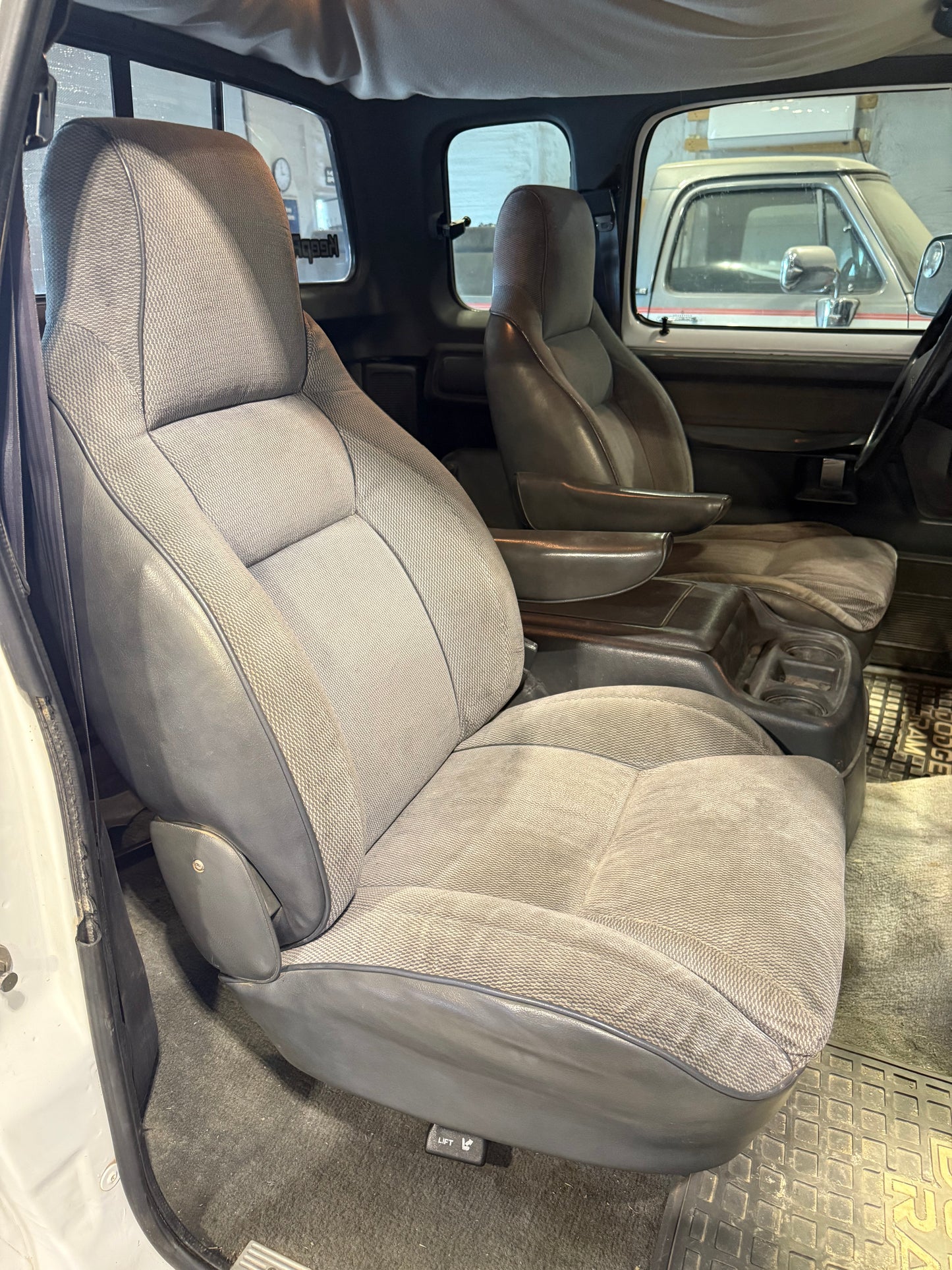 Bucket Seat Set (Grey) 92-93 Dodge Ram 1st Gen Cummins From KeepRTuned W350