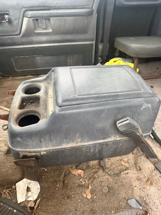 Center Console Grey For Captain Seats 89-93 Dodge Ram Cummins
