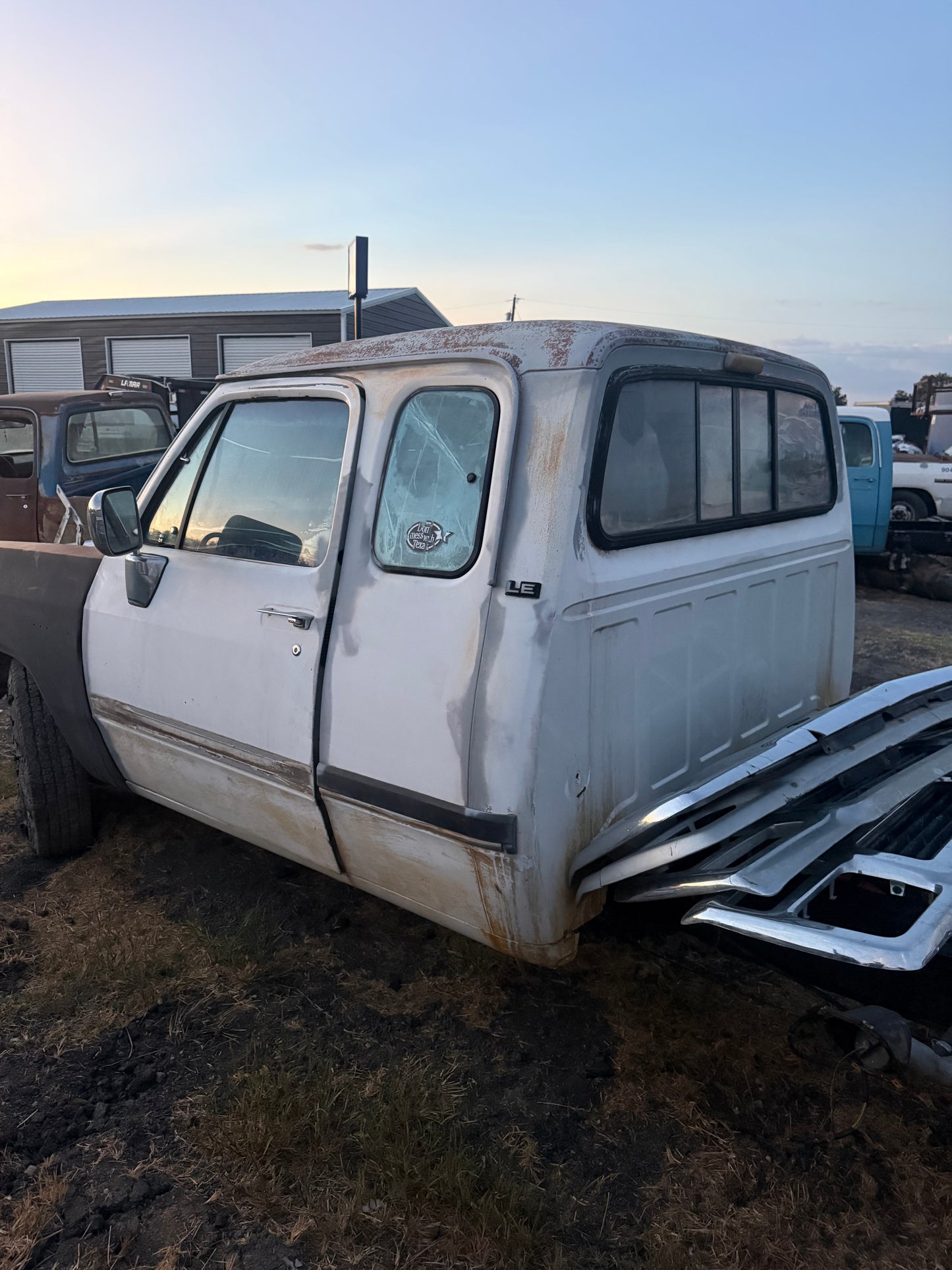 Club Cab White (bare cab) 1993 Dodge Ram 1st Gen Cummins Local Pickup