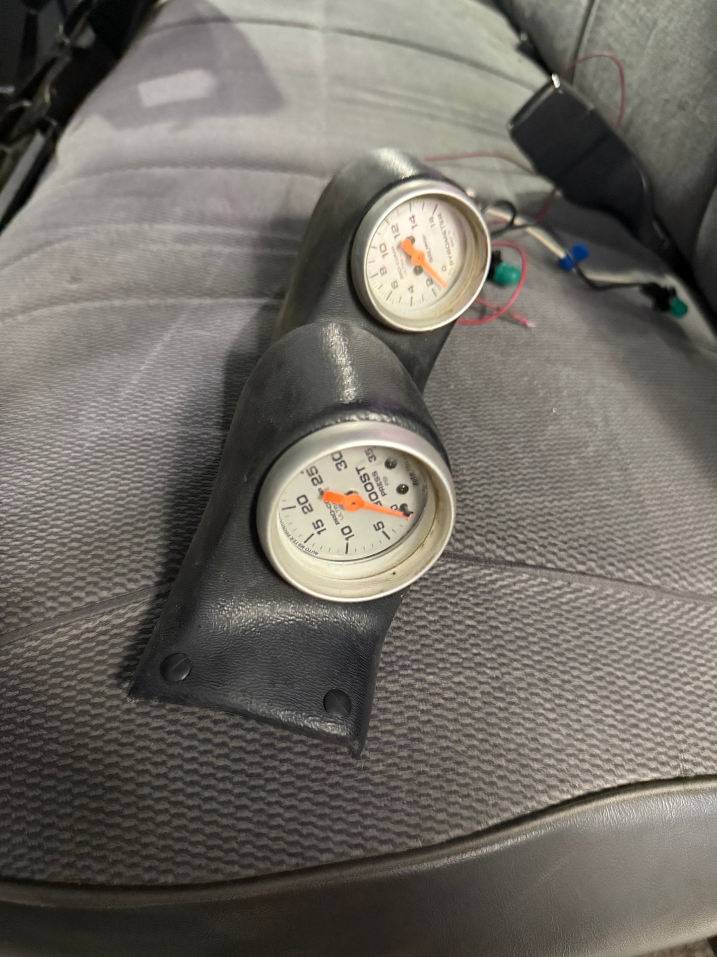 Auto Meter Pro Comp Ultra Lite Boost and Egt Gauges With Wiring (not pictured) and Pillar Pod