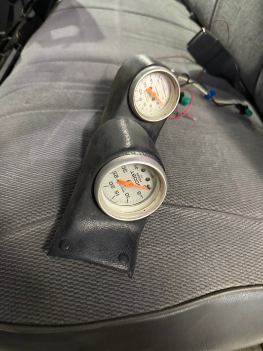 Auto Meter Pro Comp Ultra Lite Boost and Egt Gauges With Wiring (not pictured) and Pillar Pod