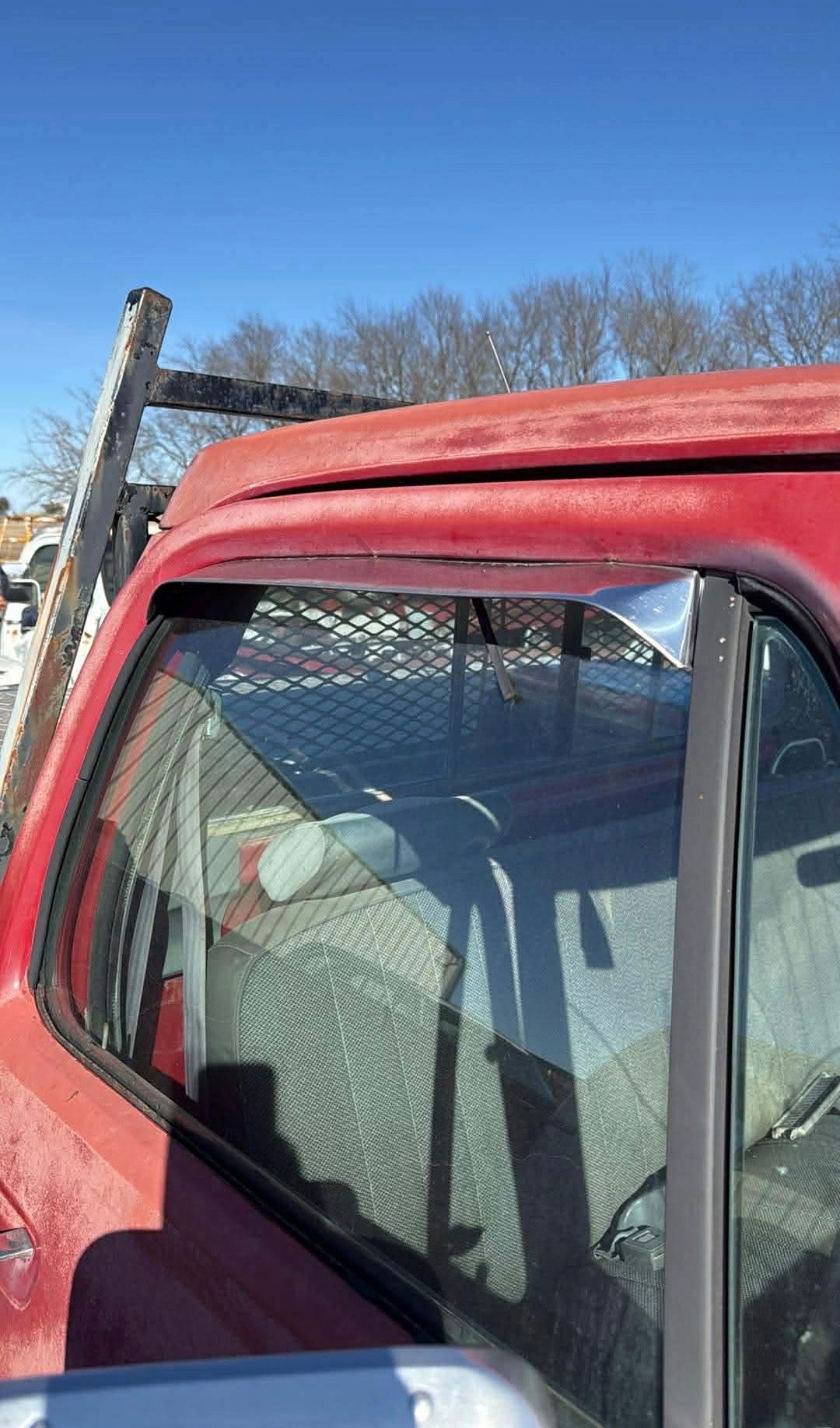 Aluminum Door Visor Pair First Gen Cummins Rain Guard Chrome Vent