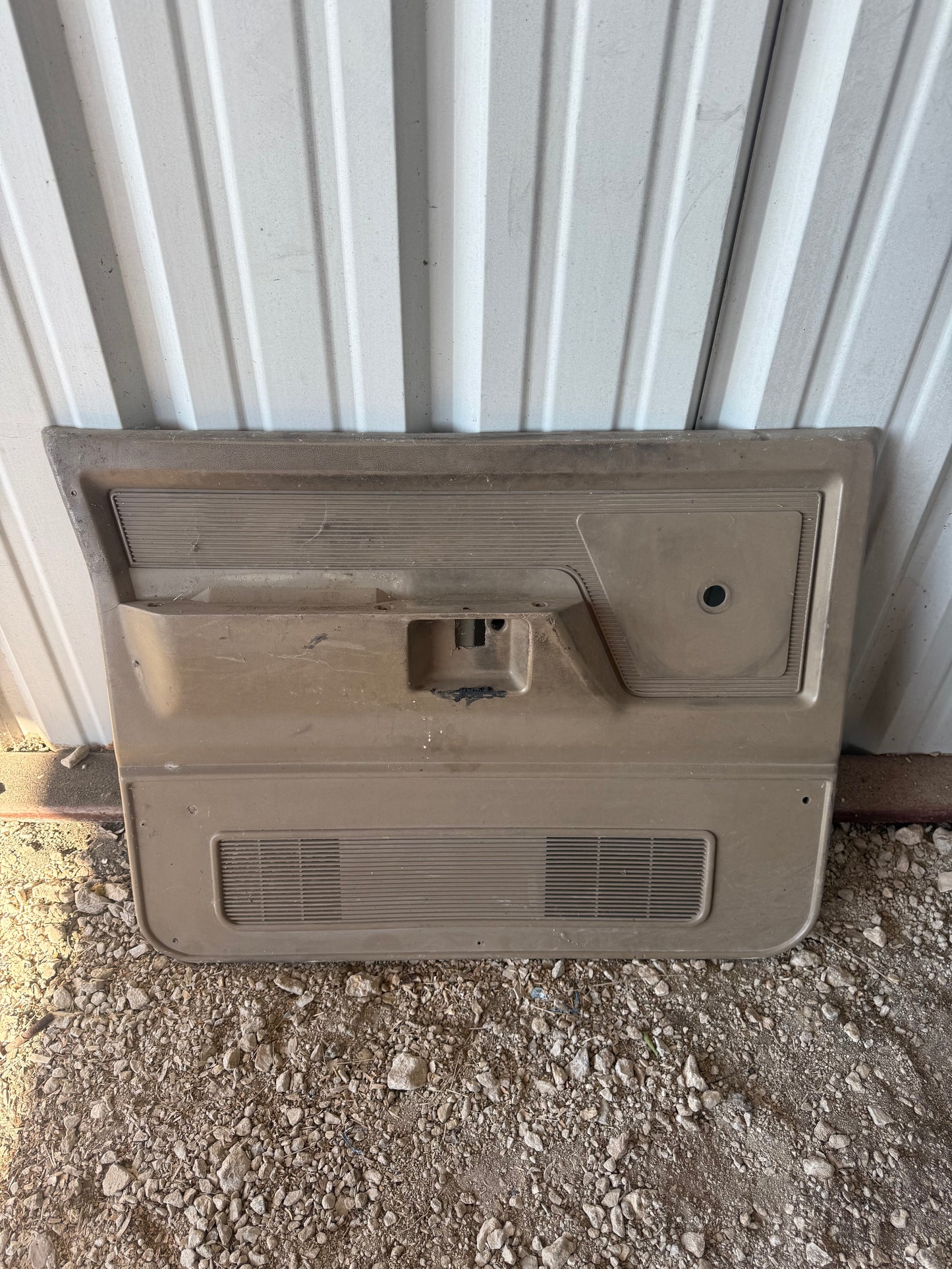 Door Panel Light Tan Drivers Side 84-93 Dodge Ram 1st Gen Manual