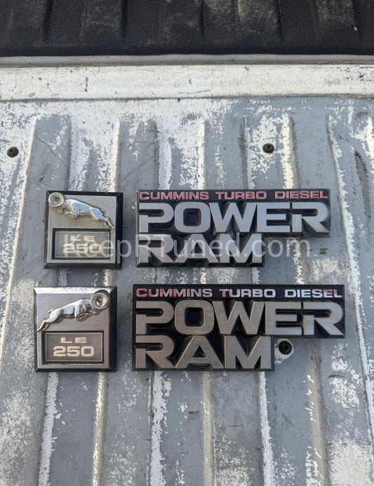 Emblem - Power Ram 4x4 Cummins 89-90 Pair