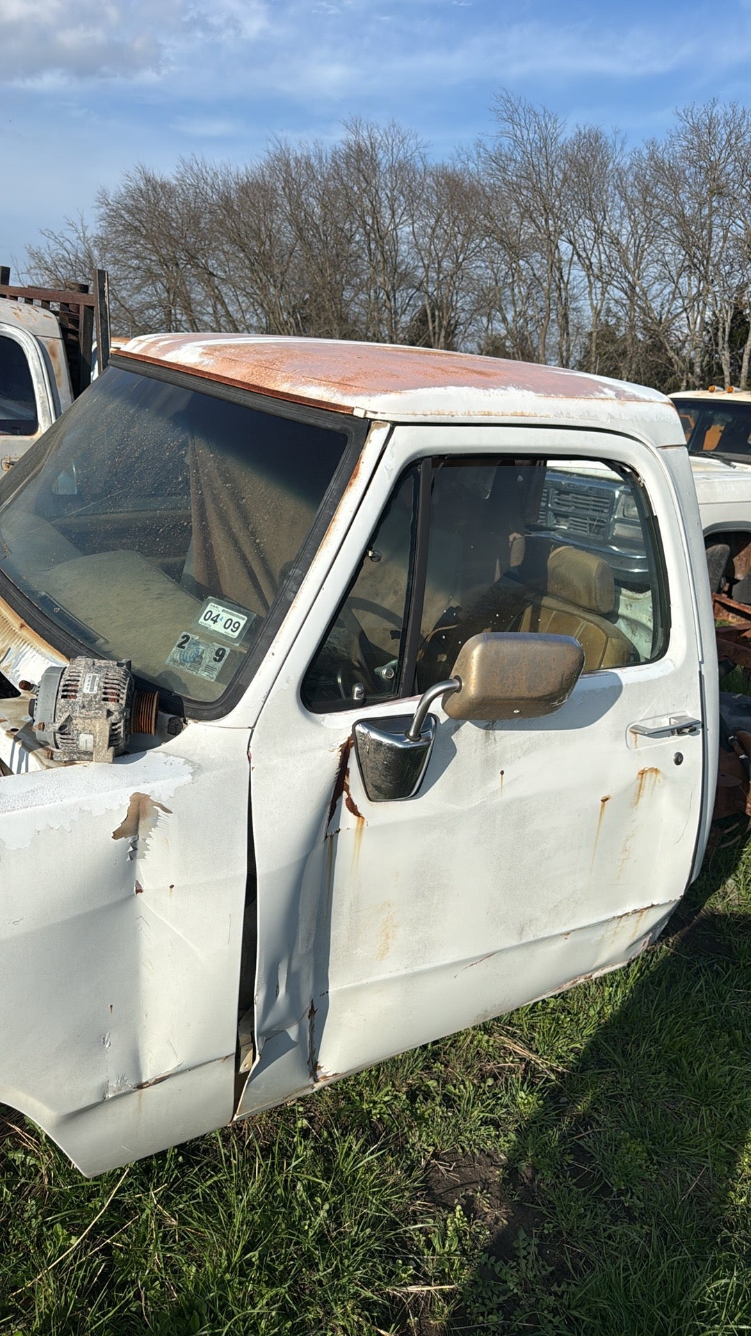 Single Cab White Truck Cab 1992 First Gen Cummins Dodge Ram Local Pickup