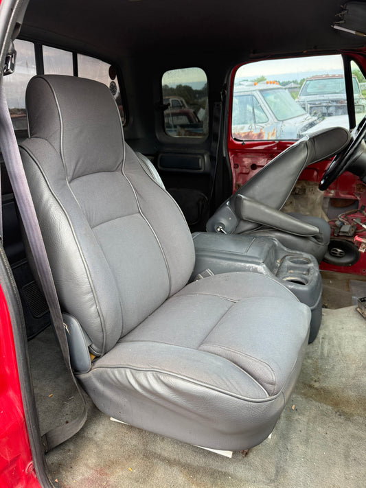Bucket Seats with Center Console Grey (Local Pickup or extra for freight shipping)