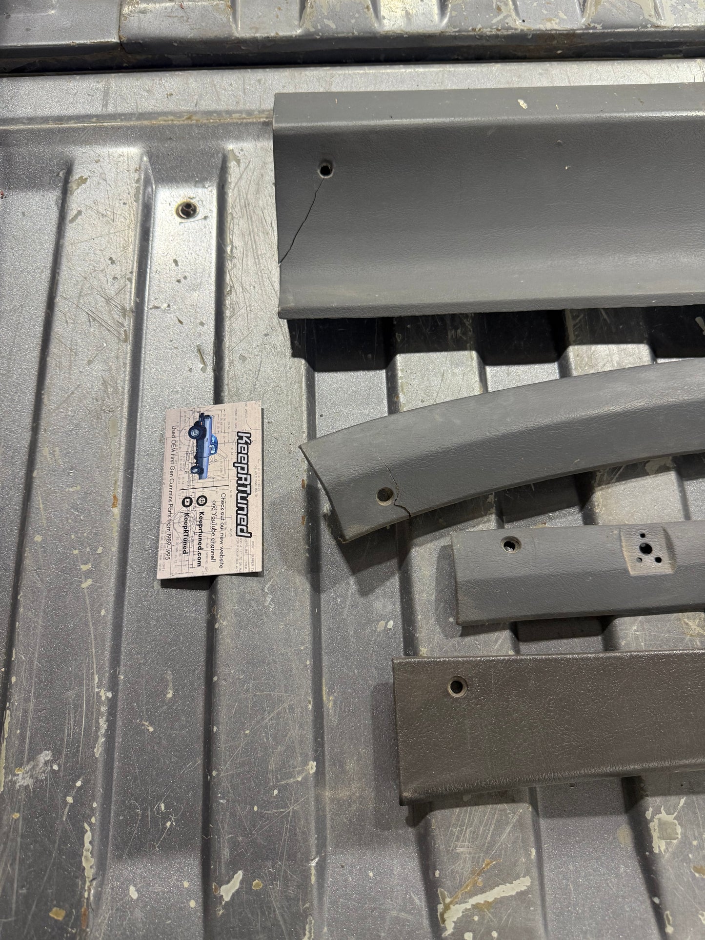 Grey Headliner Trim Bundle 81-93 Dodge Ram 1st Gen Cummins