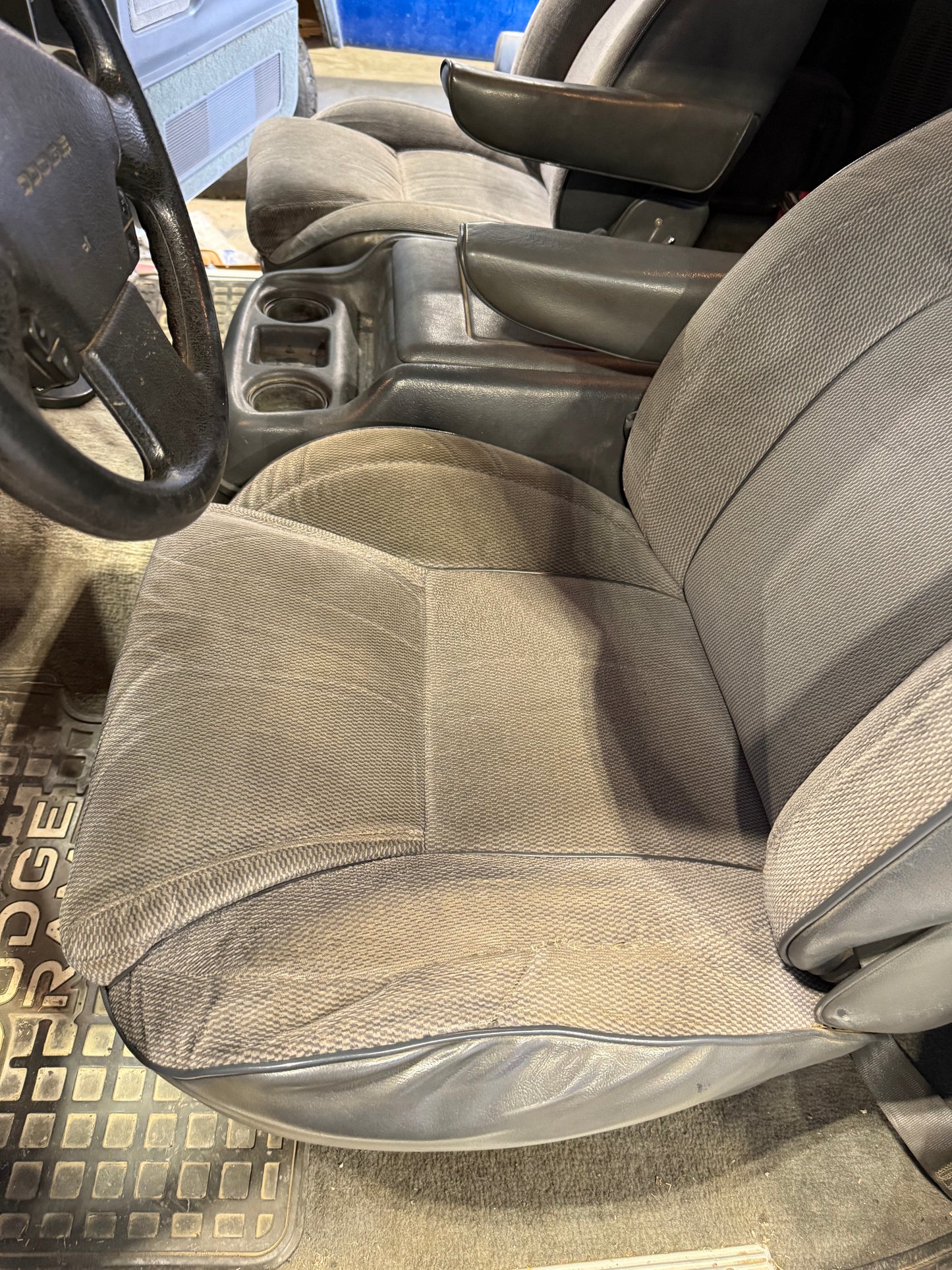 Bucket Seat Set (Grey) 92-93 Dodge Ram 1st Gen Cummins From KeepRTuned W350