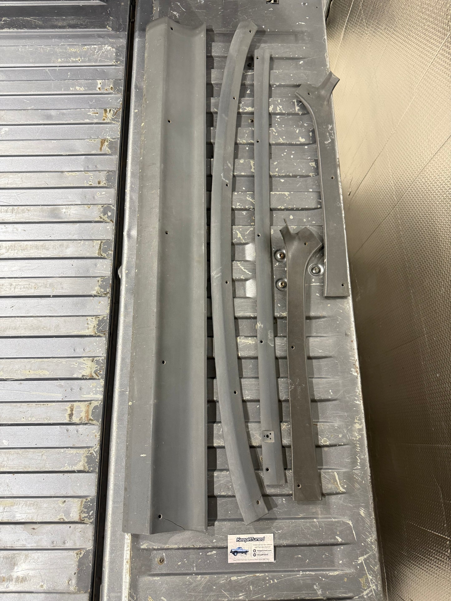 Grey Headliner Trim Bundle 81-93 Dodge Ram 1st Gen Cummins