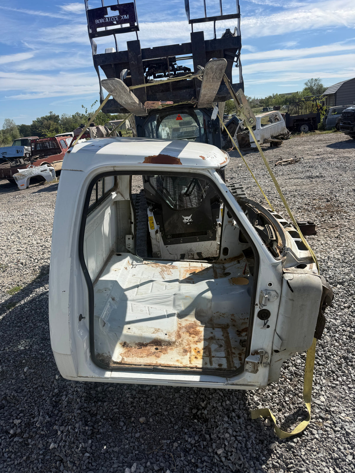 Single Cab White Truck Cab 1993 First Gen Cummins Dodge Ram Local Pickup Large Hump
