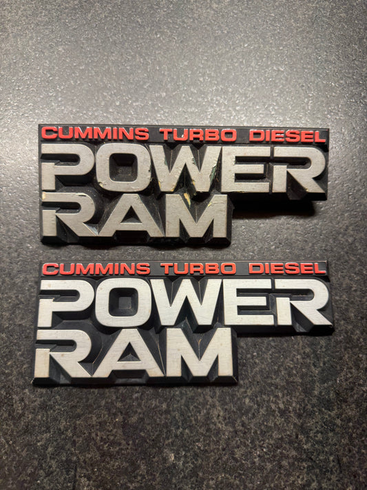 Emblem - Power Ram 4x4 Cummins 89-90 Pair