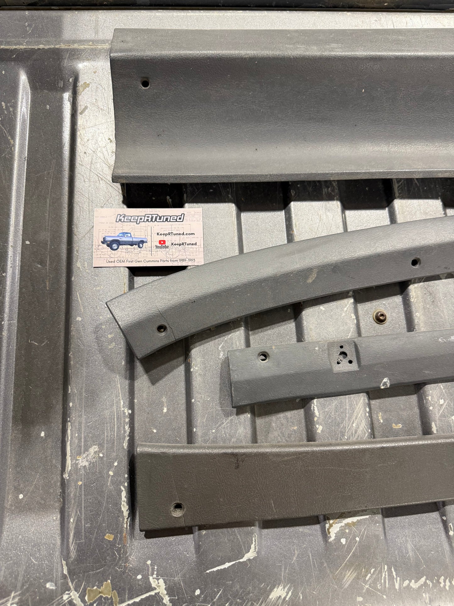 Grey Headliner Trim Bundle 81-93 Dodge Ram 1st Gen Cummins