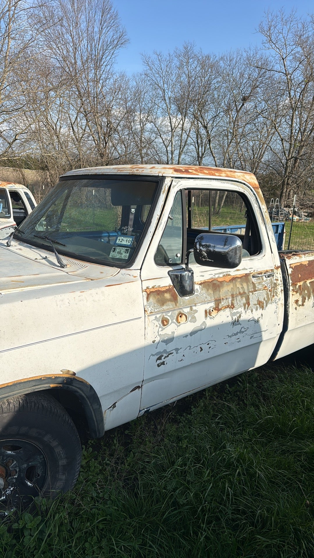 Single Cab White Truck Cab 1991 First Gen Cummins Dodge Ram Local Pickup