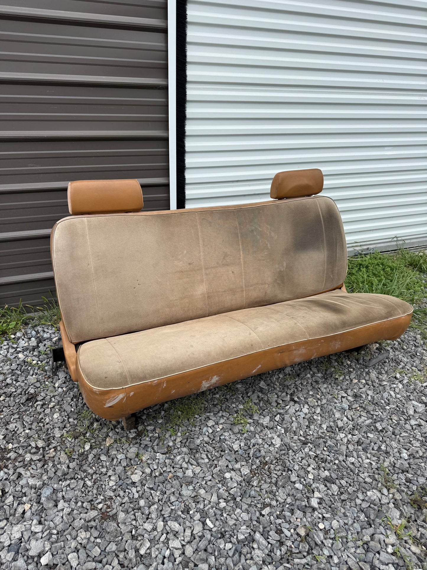 Spice Tan Bench Seat 89-90 (Local pickup or extra for shipping)