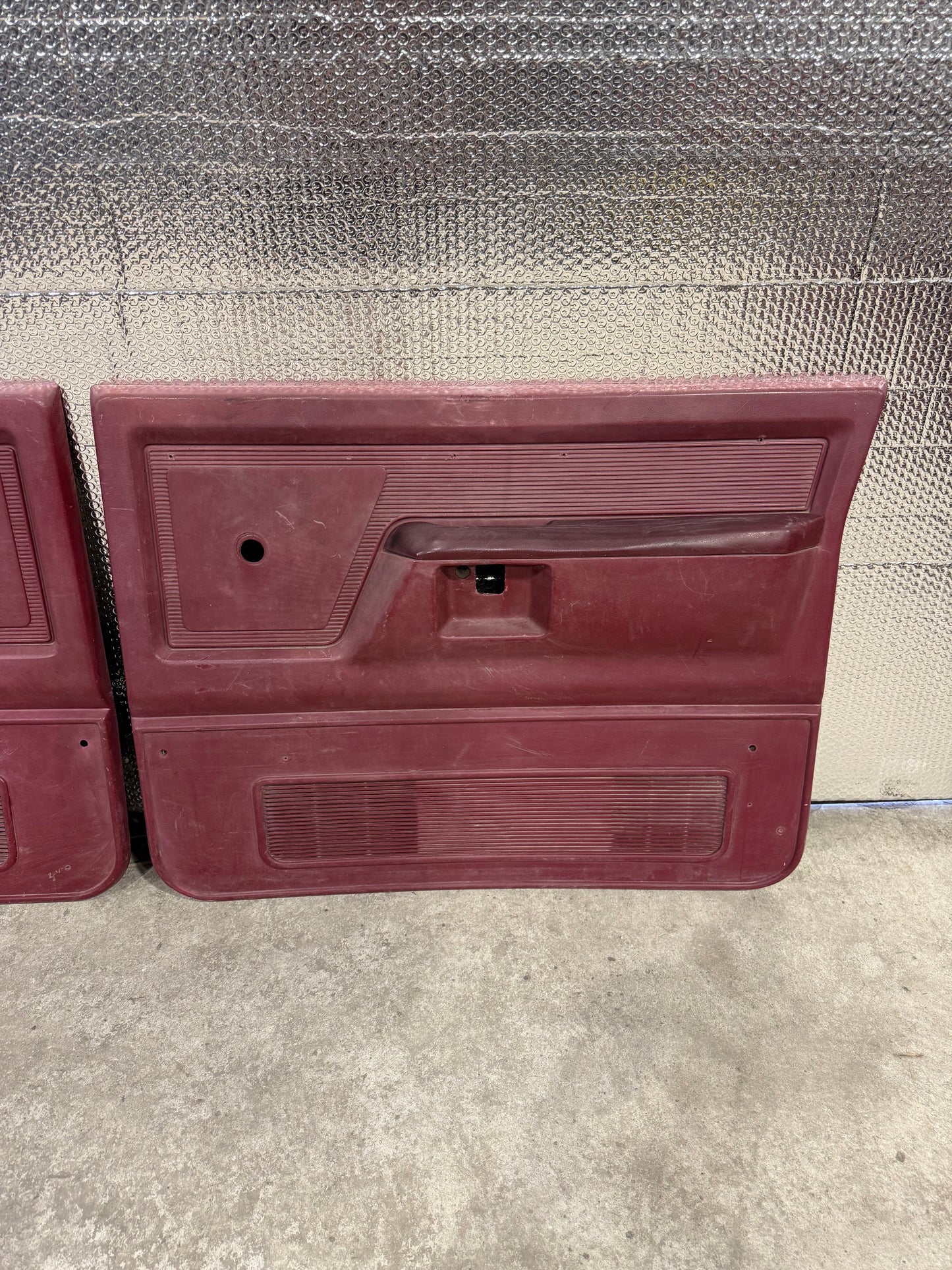 Door Panels Red Manual Pair