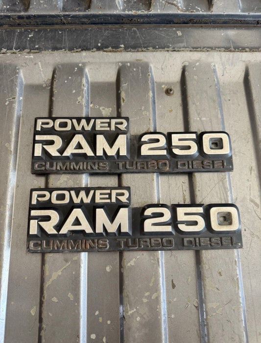 W250 Emblem Set 91-93 Dodge Ram 1st Gen Cummins