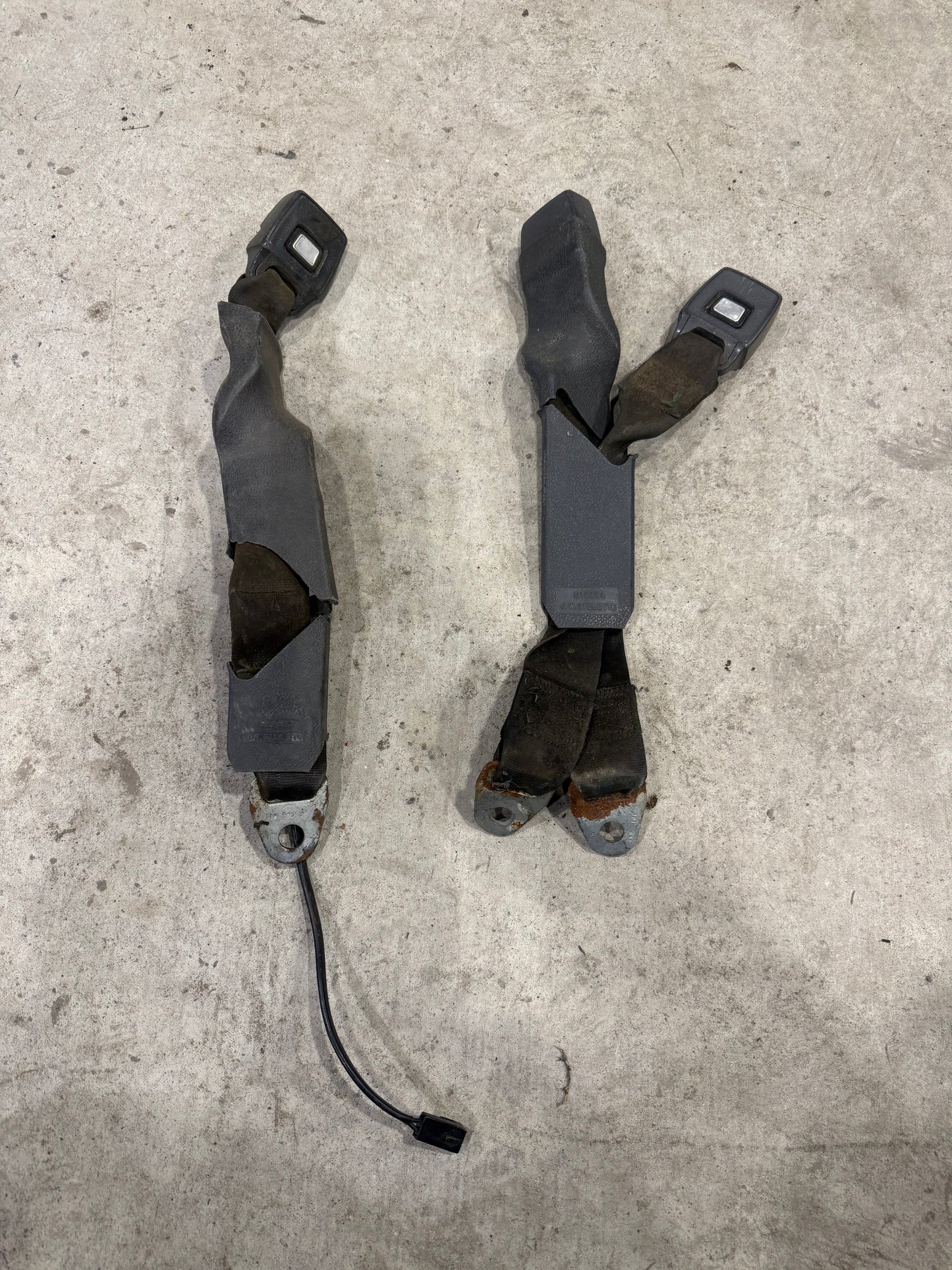 Bench Seat Seatbelt Set Grey