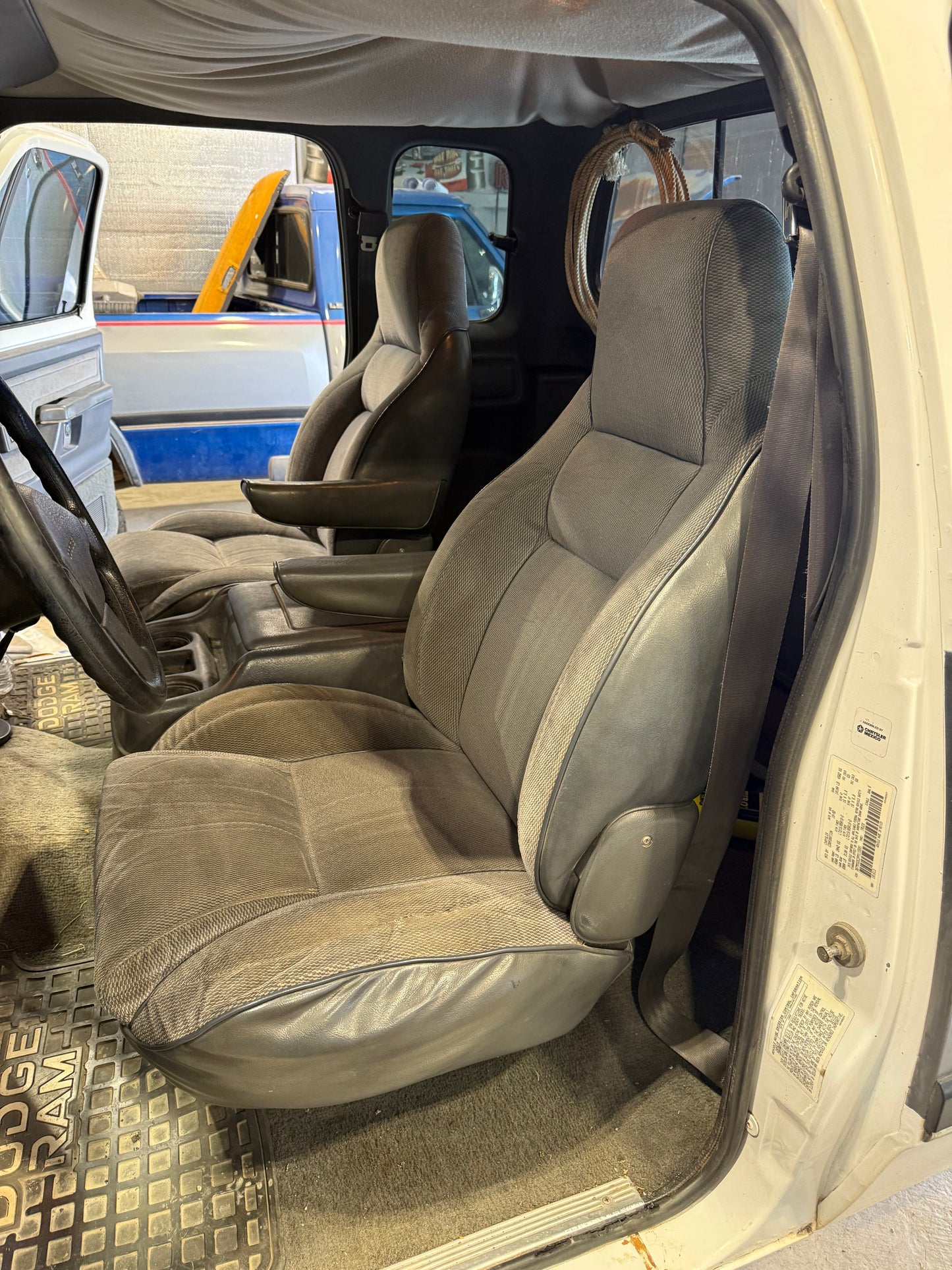 Bucket Seat Set (Grey) 92-93 Dodge Ram 1st Gen Cummins From KeepRTuned W350