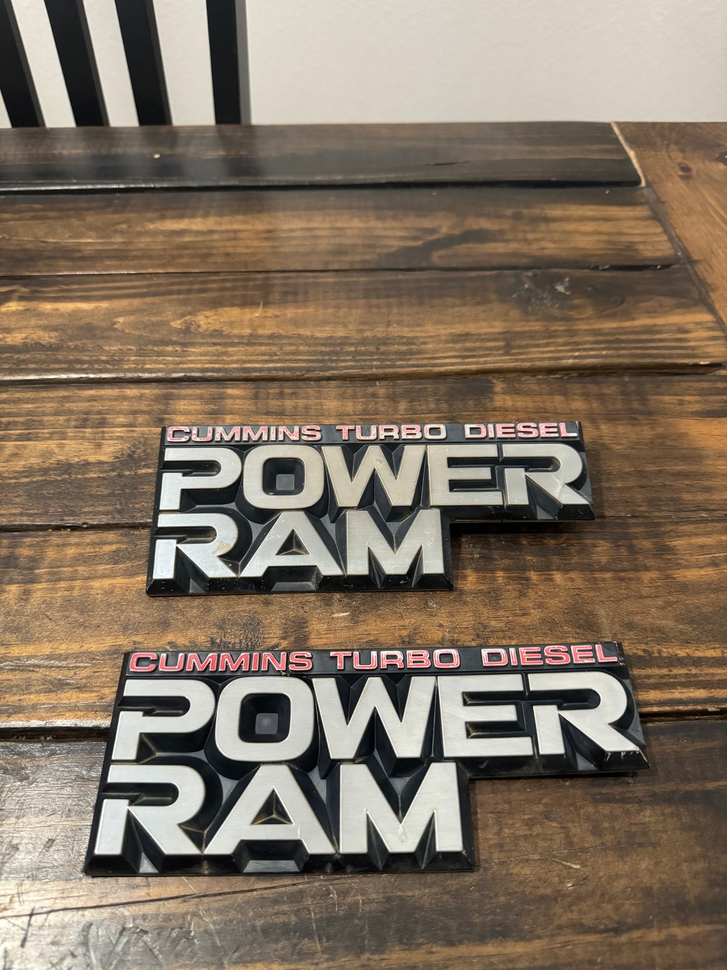 Emblem - Power Ram 4x4 Cummins 89-90 Pair